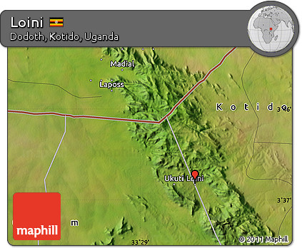 Satellite Map of Loini