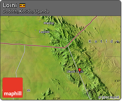 Satellite Map of Loini