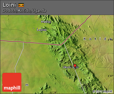 Satellite Map of Loini