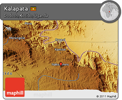 Physical 3D Map of Kalapata