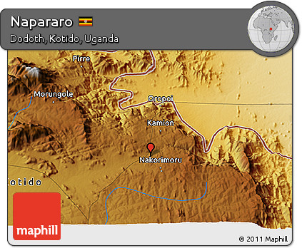 Physical 3D Map of Napararo