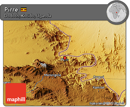 Physical 3D Map of Pirre