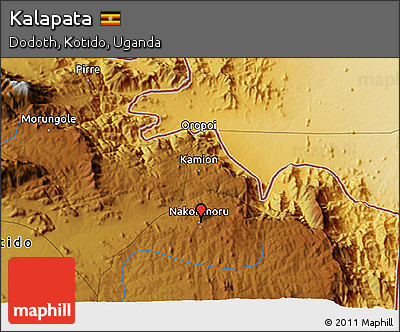 Physical 3D Map of Kalapata