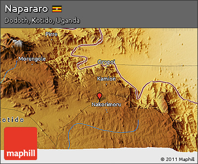 Physical 3D Map of Napararo
