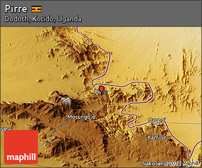 Physical 3D Map of Pirre