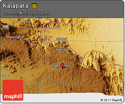 Physical 3D Map of Kalapata