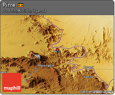 Physical 3D Map of Pirre