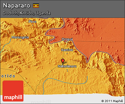 Political 3D Map of Napararo