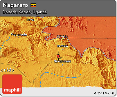 Political 3D Map of Napararo