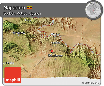 Satellite 3D Map of Napararo