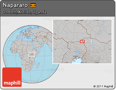 Gray Location Map of Napararo