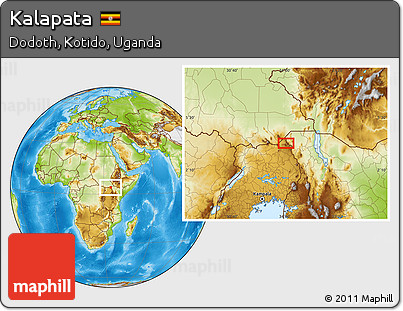 Physical Location Map of Kalapata