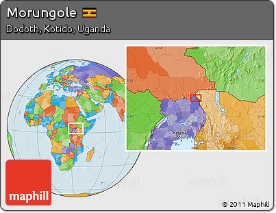 Political Location Map of Morungole