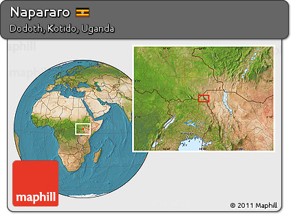 Satellite Location Map of Napararo