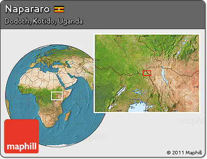 Satellite Location Map of Napararo