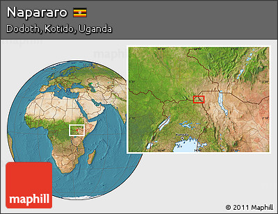 Satellite Location Map of Napararo
