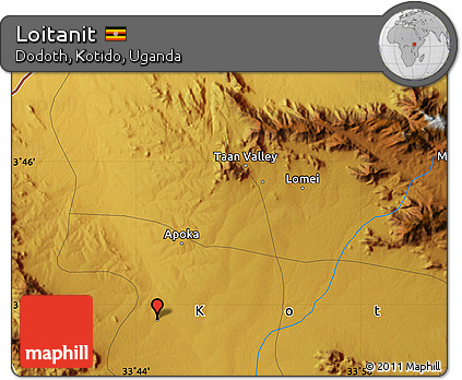 Physical Map of Loitanit