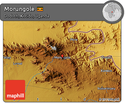Physical Map of Morungole