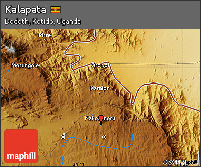 Physical Map of Kalapata
