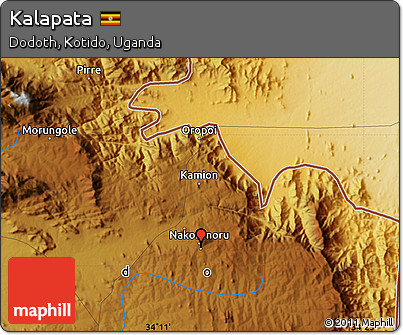 Physical Map of Kalapata