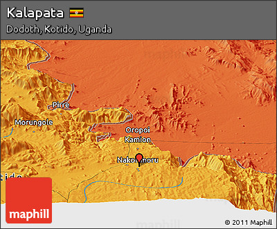 Political Panoramic Map of Kalapata