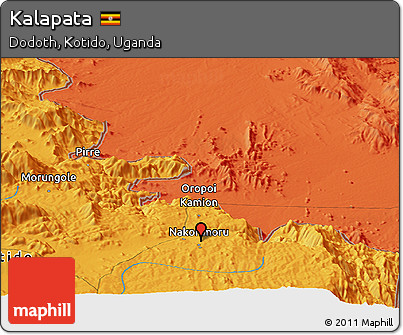 Political Panoramic Map of Kalapata