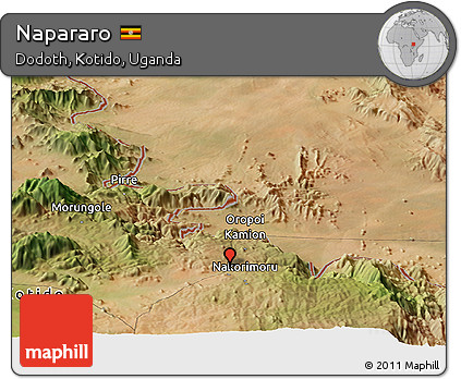 Satellite Panoramic Map of Napararo