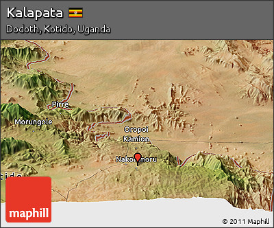 Satellite Panoramic Map of Kalapata