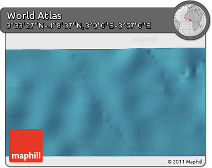 Satellite 3D Map of the Area around 3° 51' 2" N, 3° 28' 30" E