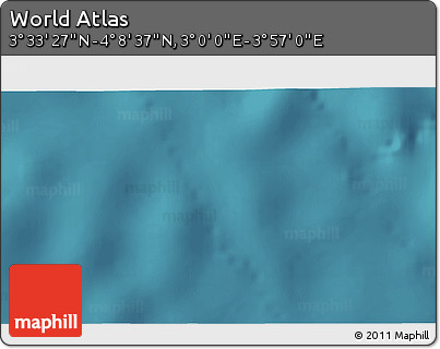 Satellite 3D Map of the Area around 3° 51' 2" N, 3° 28' 30" E
