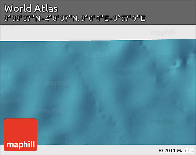 Satellite 3D Map of the Area around 3° 51' 2" N, 3° 28' 30" E