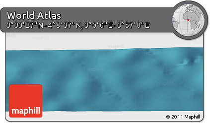 Satellite Panoramic Map of the Area around 3° 51' 2" N, 3° 28' 30" E