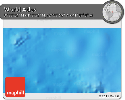 Physical 3D Map of the Area around 3° 51' 2" N, 42° 25' 29" W