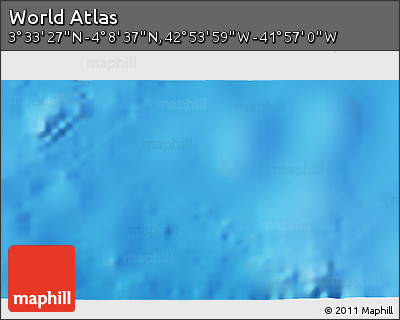 Physical 3D Map of the Area around 3° 51' 2" N, 42° 25' 29" W