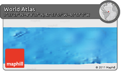 Physical Panoramic Map of the Area around 3° 51' 2" N, 42° 25' 29" W