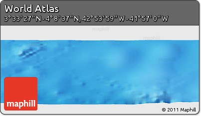 Physical Panoramic Map of the Area around 3° 51' 2" N, 42° 25' 29" W