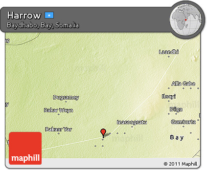 Physical 3D Map of Harrow