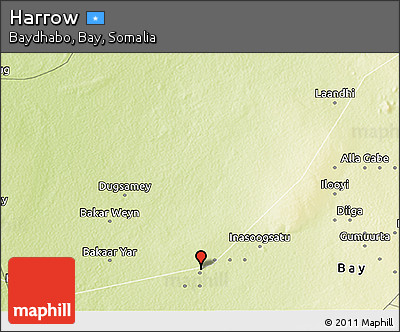 Physical 3D Map of Harrow