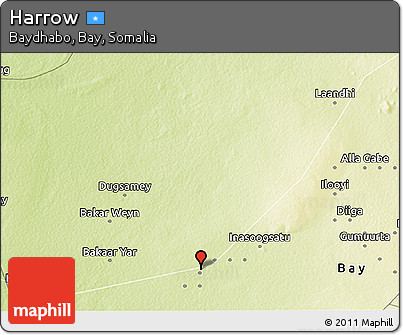 Physical 3D Map of Harrow