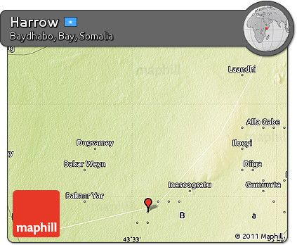 Physical Map of Harrow
