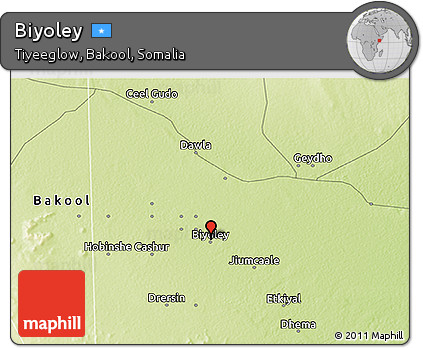 Physical 3D Map of Biyoley