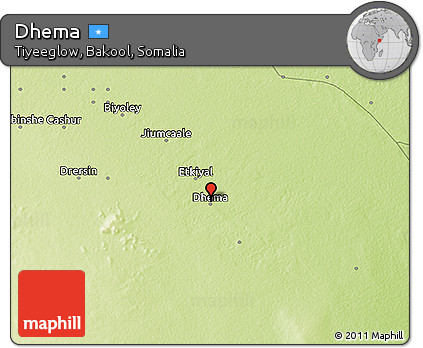 Physical 3D Map of Dhema