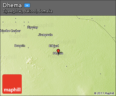 Physical 3D Map of Dhema