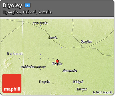 Physical 3D Map of Biyoley