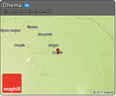Physical 3D Map of Dhema