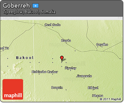 Physical 3D Map of Goberreh