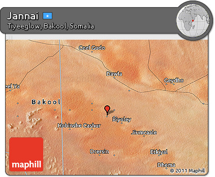 Satellite 3D Map of Jannai