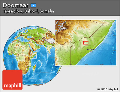 Physical Location Map of Doomaar