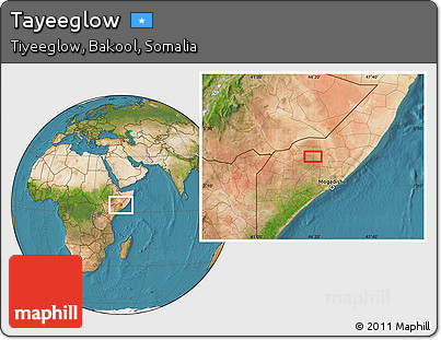 Satellite Location Map of Tayeeglow