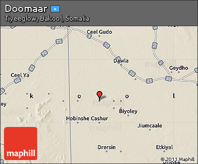 Shaded Relief Map of Doomaar